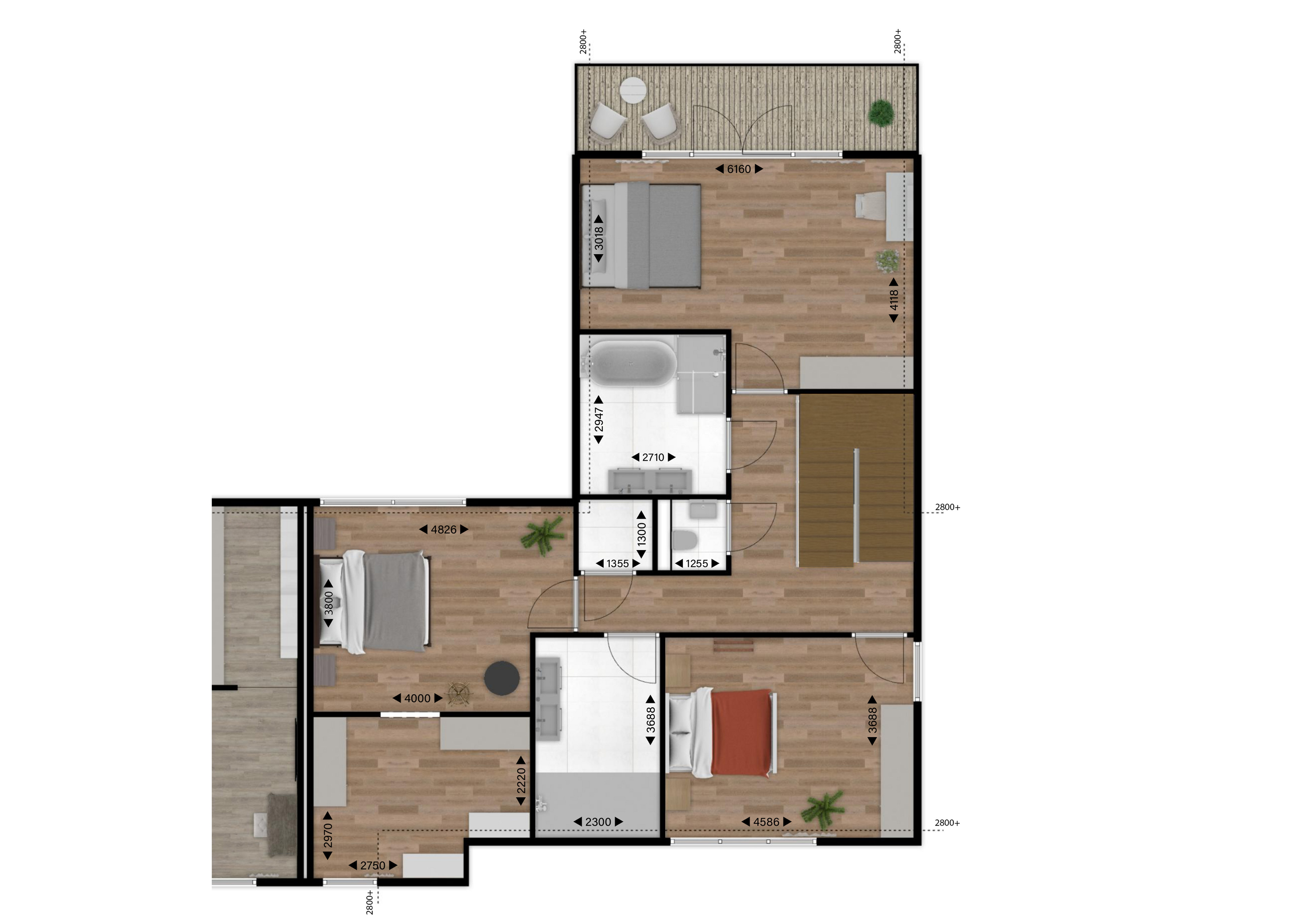 Eerste verdieping woning 2