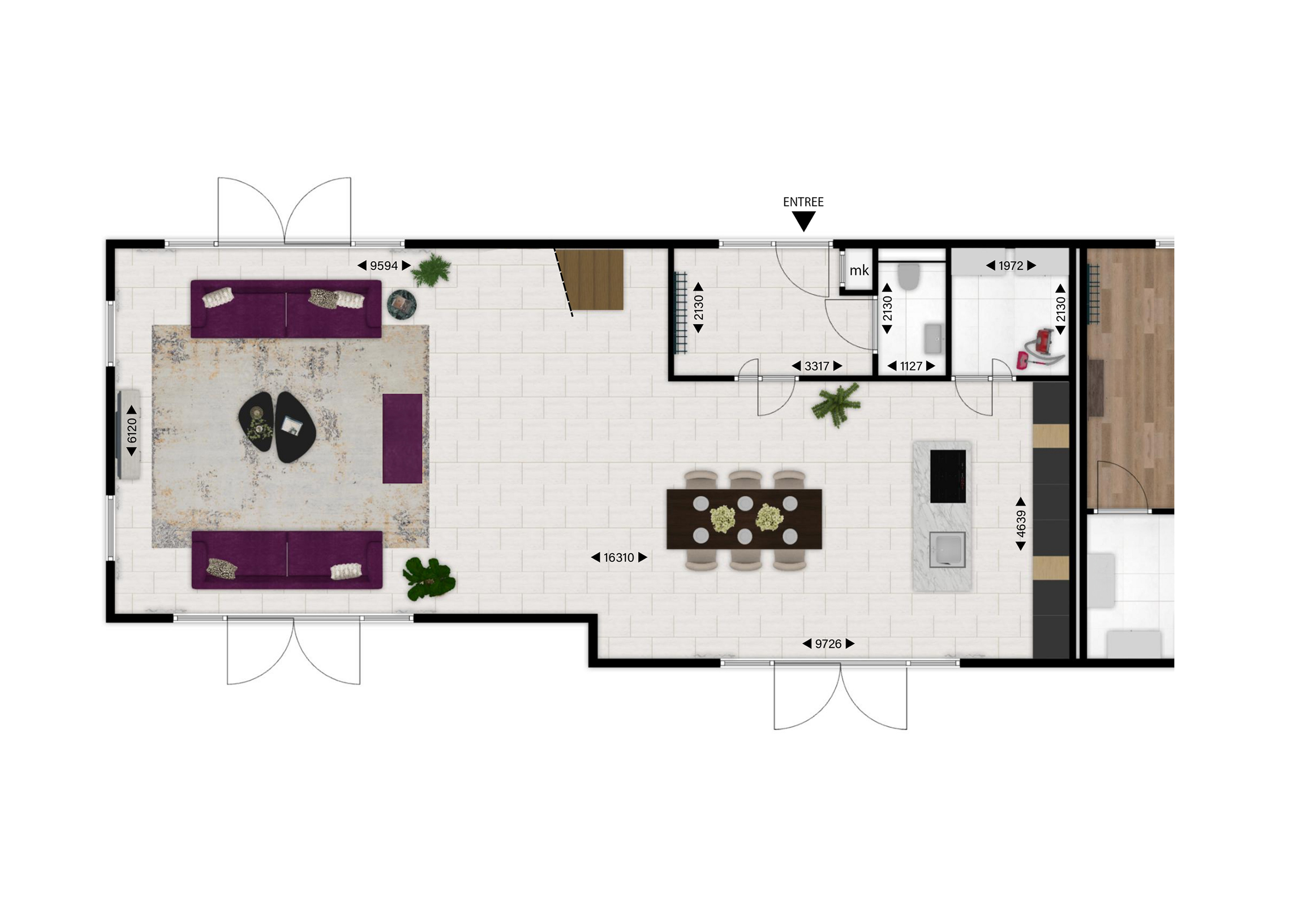 Begane grond woning 1