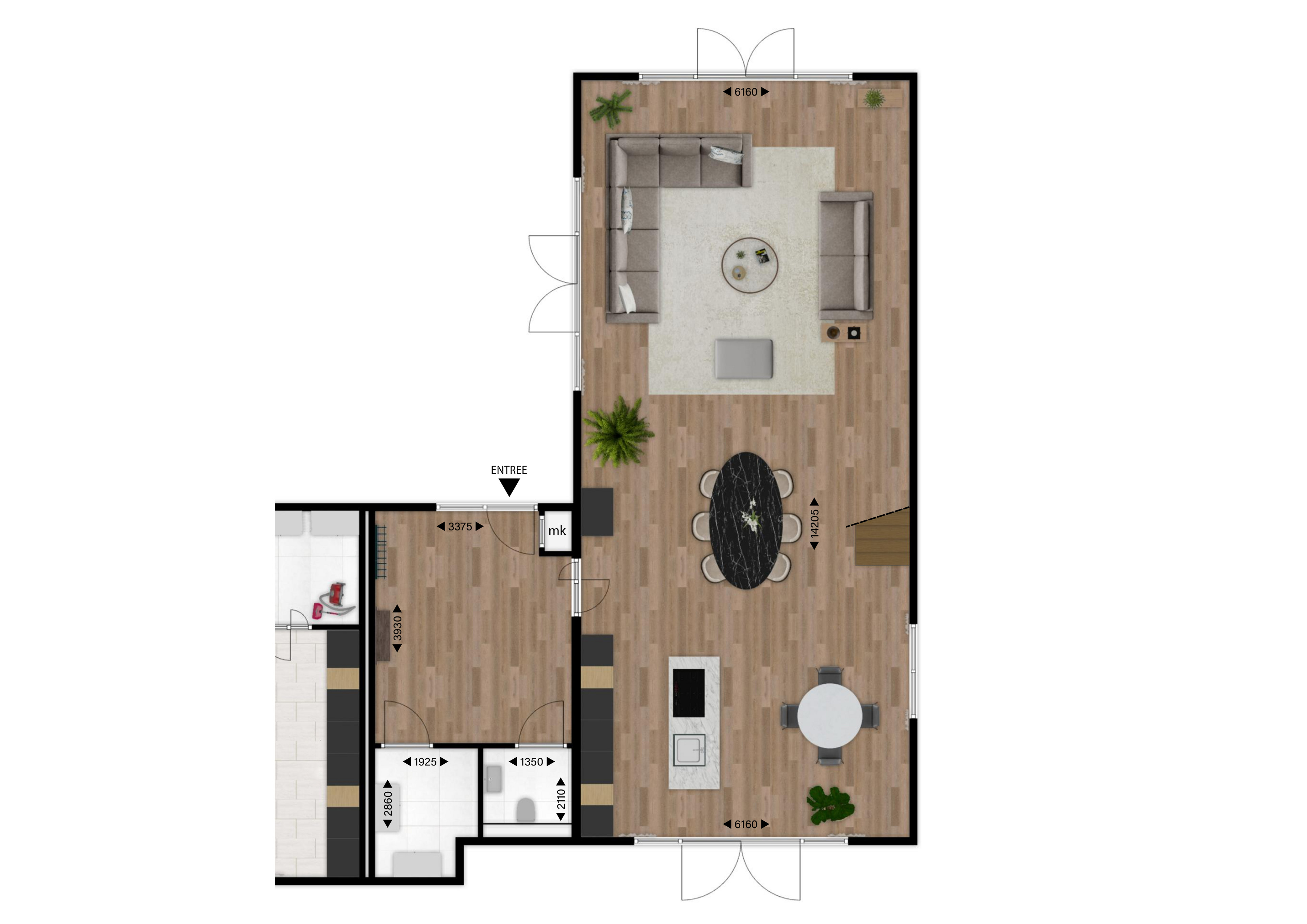 Begane grond woning 2